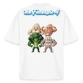 Heavyweight Oversized 'Fantastic 4' Pump Cover (Back Print) - Weiß