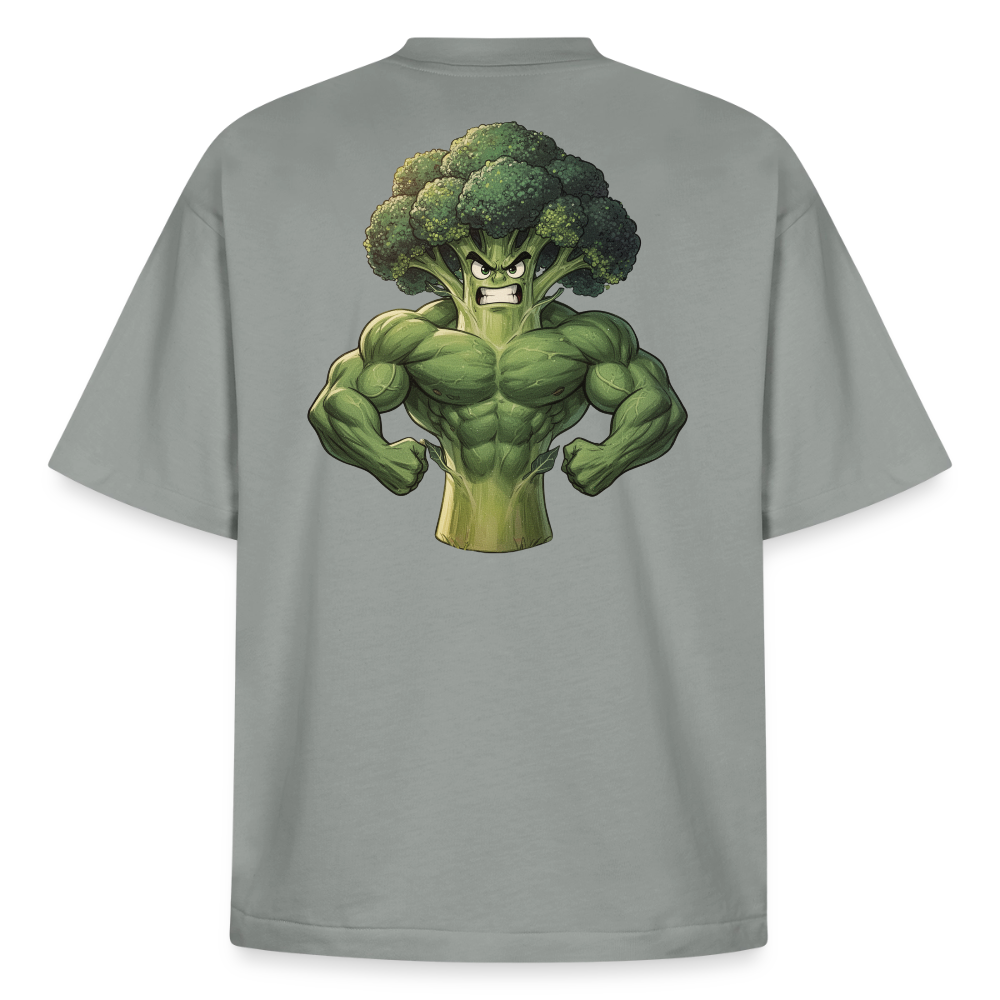 Heavyweight Oversized 'Brokkoli' Pump Cover (Back Print) - Nebelgrau
