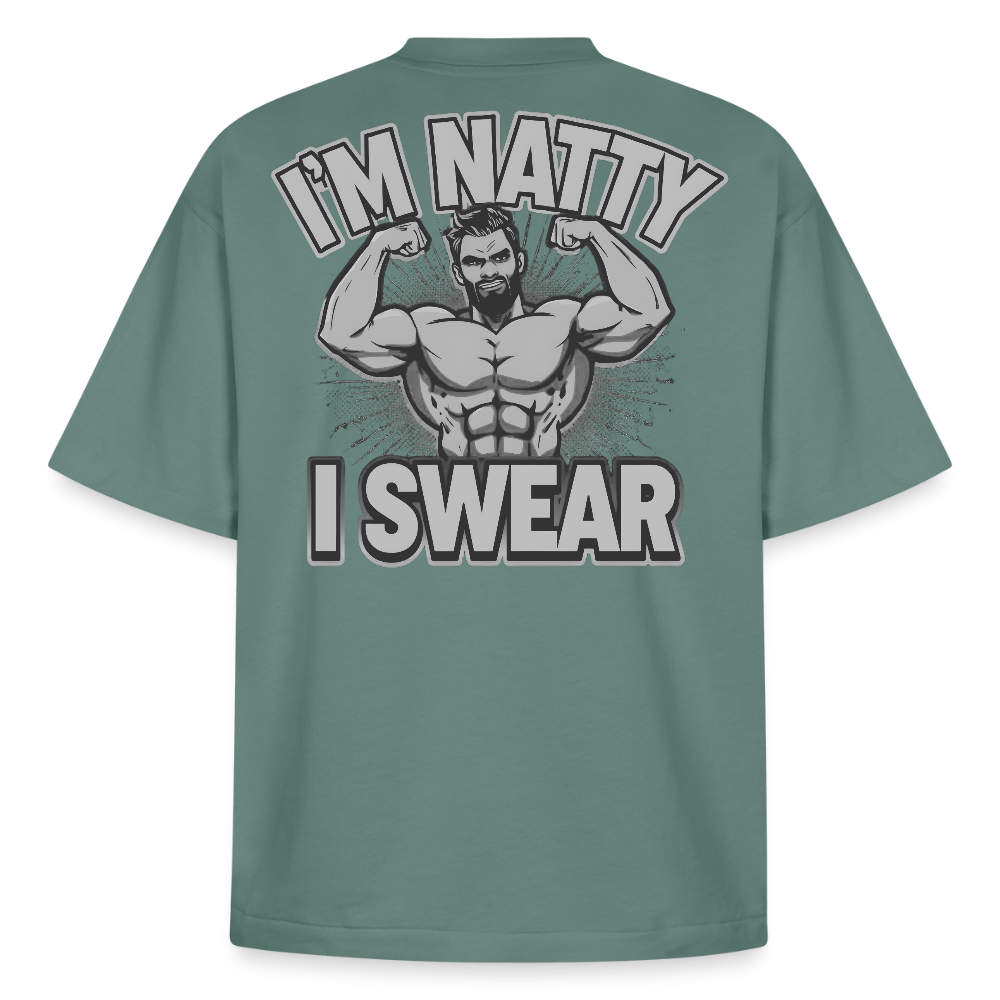 Heavyweight Oversized 'IM NATTY' Pump Cover (Back Print) - Grüner Bucht