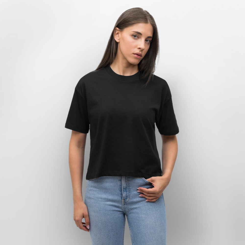 Oversized 'Pumperella' Frauen Pump Cover (Backprint) - Schwarz