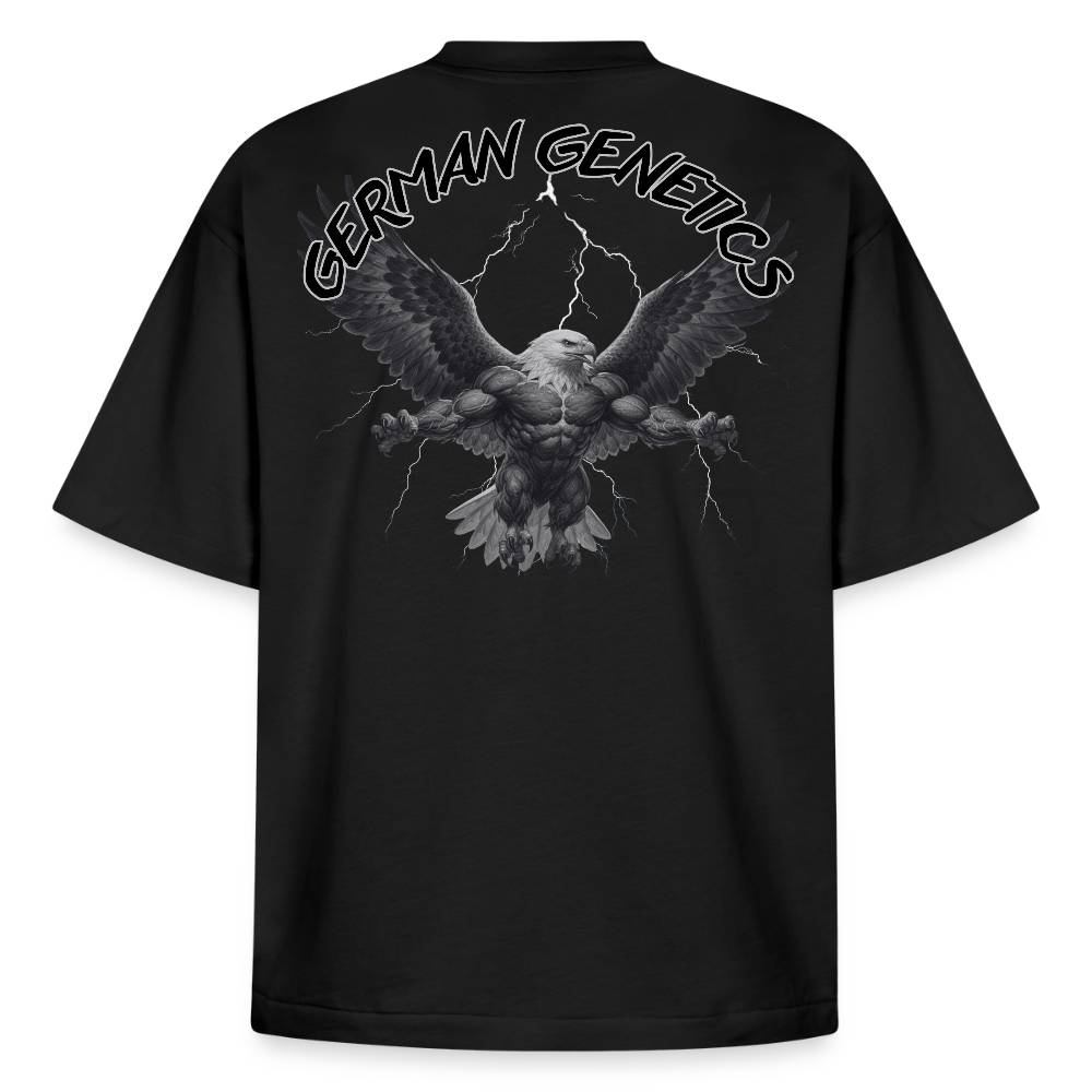 Heavyweight Oversized 'German Genetics' Pump Cover (Back Print) - Schwarz