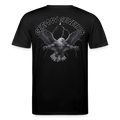 Medium Fit 'German Genetics' T Shirt (Back Print) - Schwarz