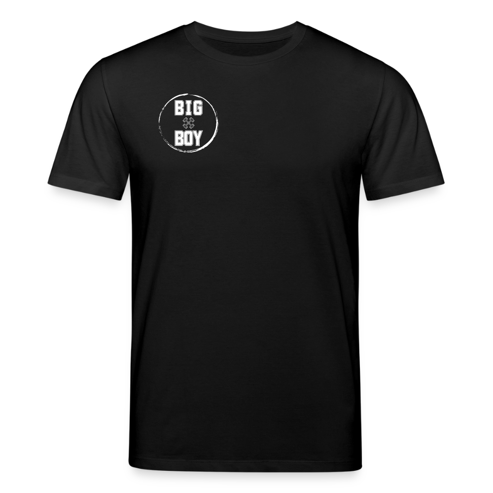 Medium Fit 'BIG BOY' T Shirt (Frontprint) - Schwarz