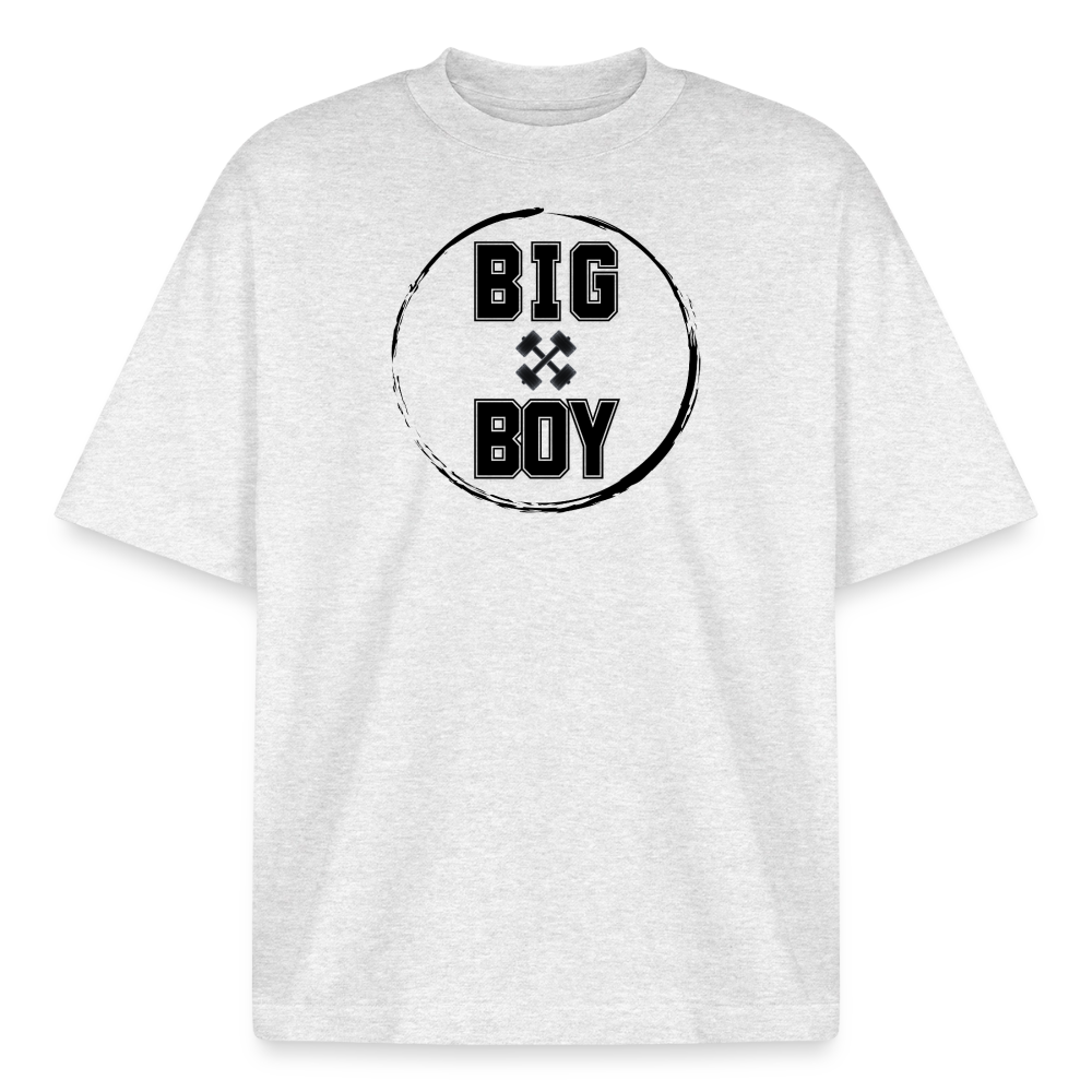 Heavyweight Oversized 'BIG BOY' Pump Cover (Frontprint) - Kühles Grau meliert