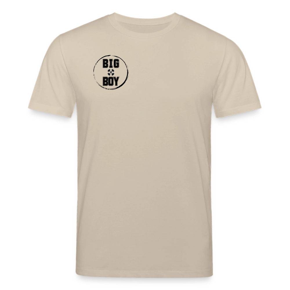 Medium Fit 'BIG BOY' T Shirt (Frontprint) - Beige